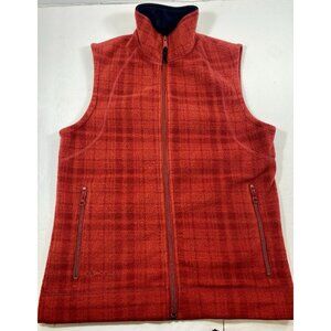 Columbia Women's Size S Fleece Red Vest. Zipper Pockets.
